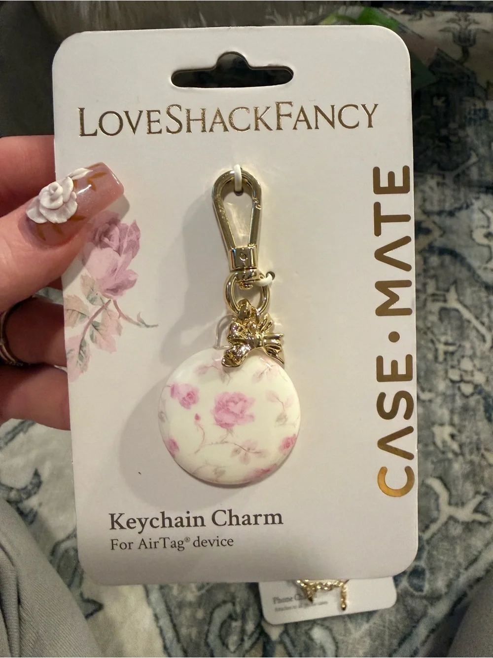 LoveShackFancy Pink Floral Phone Case & Matching Accessories Set